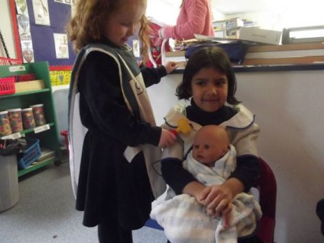 Role-play in the Toy Hospital